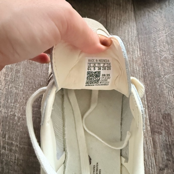 Adidas Samba Sneakers - Cream and Dark Brown - Picture 5 of 5